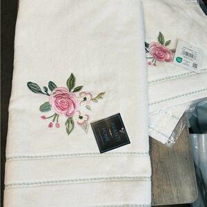 Avanti Home Spring Garden 4pc Towel Set Hand Towel, Fingertip Towels